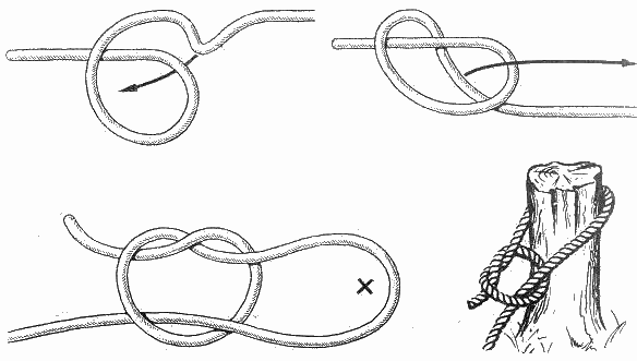 Как сделать петлю на леске